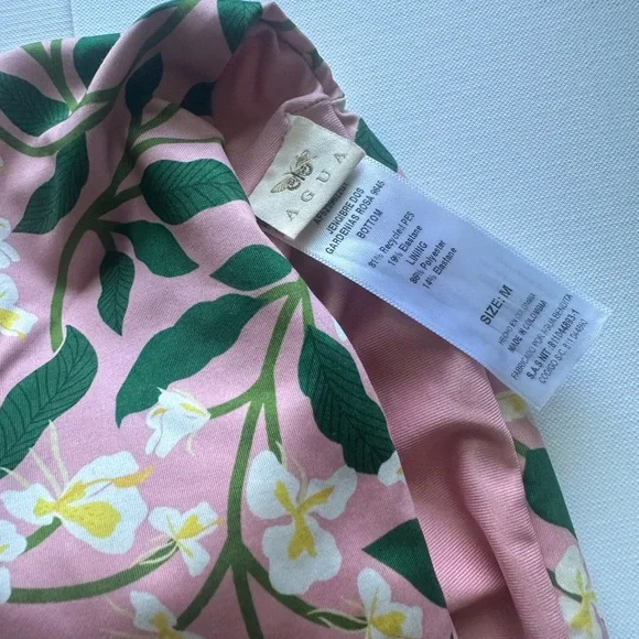 Agua by Agua Bendita Floral Bikini - Pink and Green - Picture 7 of 7